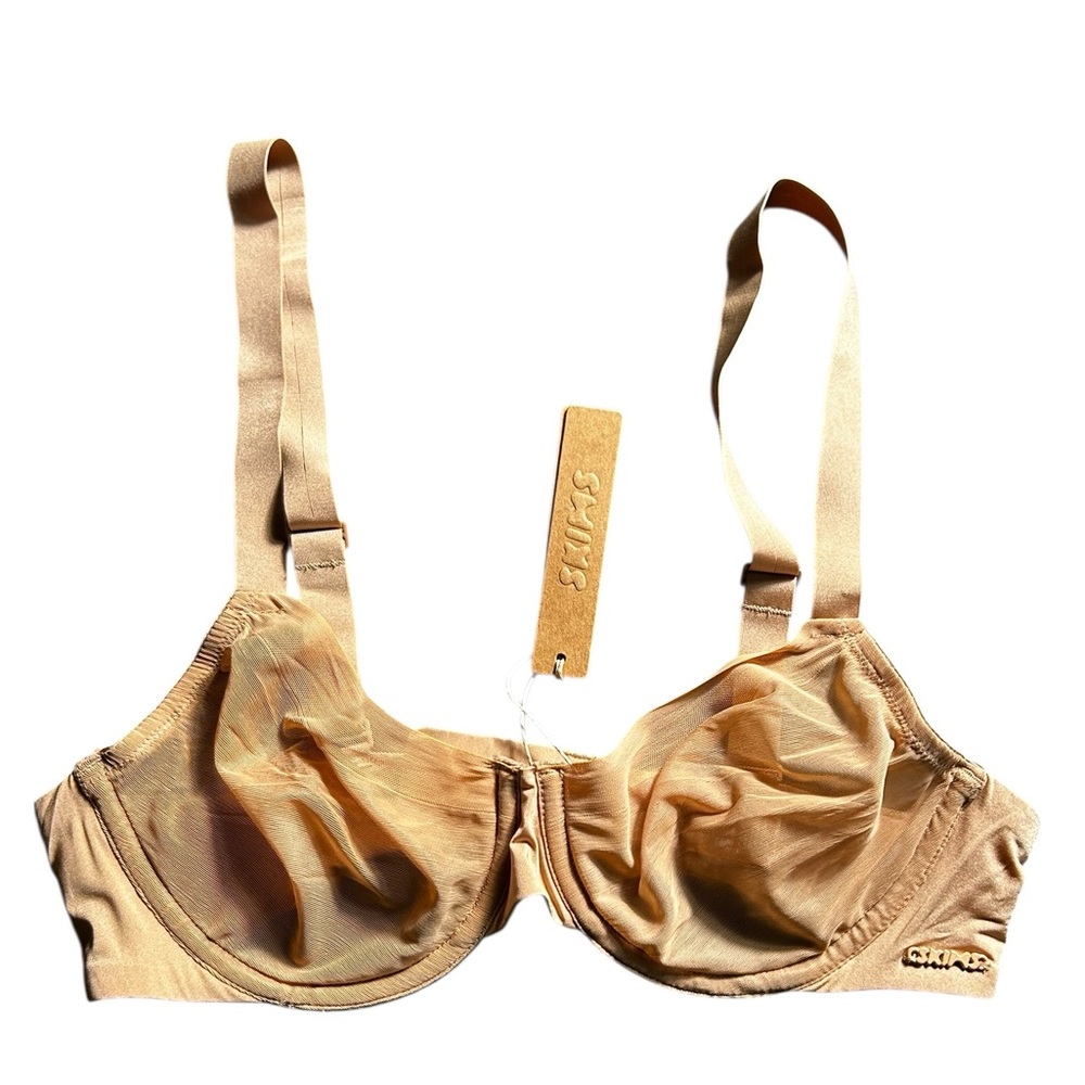 SKIMS nude clay molded unlined Demi underwire bra size 34B NWT
